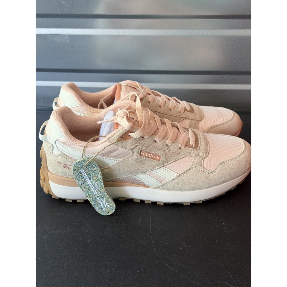 Reebok Womens Drive Classic Leather Sneakers Shoes Pink Tanโ Natural Size 11M U